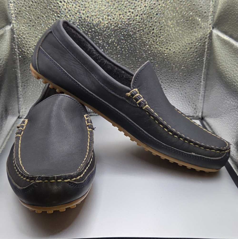 Allen Edmonds "SANTIAGO" Men's Leather Driving Loafers 9 D Black  NWOB